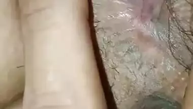 Shy Tamil girl pussy hole explored on cam