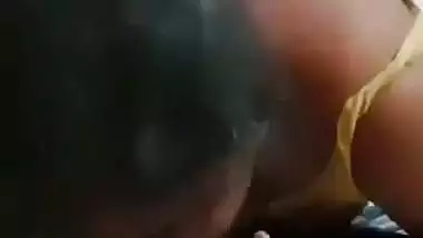 Village lady gives a desi blowjob to her lover