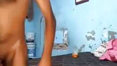 Village girl massages a dick and rides on it in desi porn