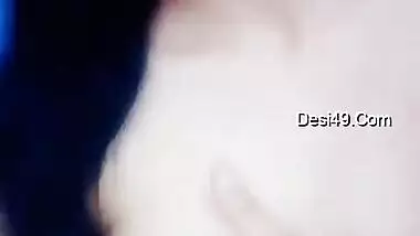 Marvelous Desi webcam model gladdens men with tits during the porn show