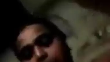 Indian female reveals natural XXX boobs and slowly masturbates