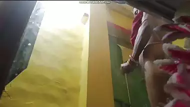 Village mom dress change caught by horny son