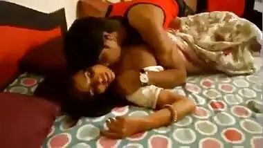Indian beautiful bhabi boob pressed kissing...