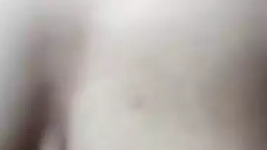 Bengali wife in bathroom shows nude body before bathing