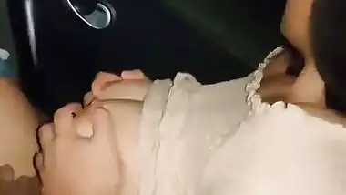 Outdoor sex mms of a Delhi girl sucking dick in a car
