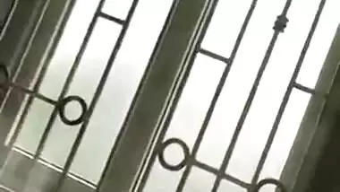 After coitus chubby Indian girl wants to cover XXX tits with black bra