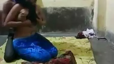 Man approaches Desi girlfriend from behind and feels up her XXX boobies