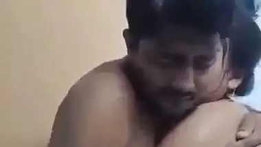 Pervert enjoys bathroom sex with his big boob GF