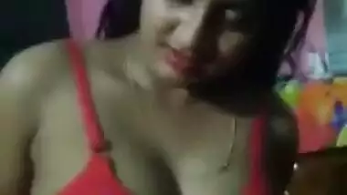 Cute sexy Bengali wife striptease show