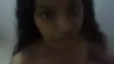 Desi woman caresses her XXX body focusing on sex boobs and hole