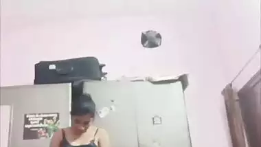 Sister changing dress caught on camera by brother