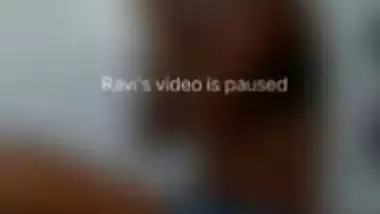 Indian girl bathing video call