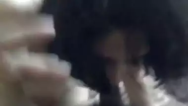 Cute Indian girl drinking sprite during blowjob