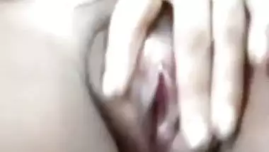 Horny cute Indian girl naked fingering video call