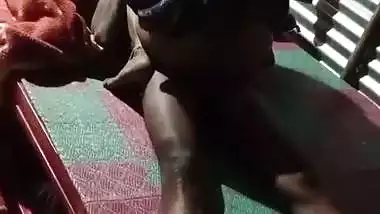 Village couple fucks at midnight in Indian sex video