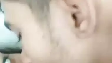 Cute Desi Couple Kissing Romance Home alone