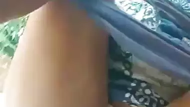 Local village lady showing big boobs and hairy choot