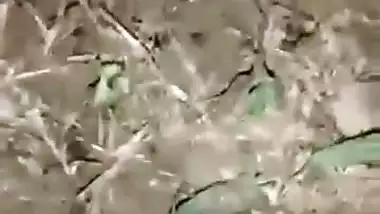 Standing style outdoor chudai with Indian prostitute