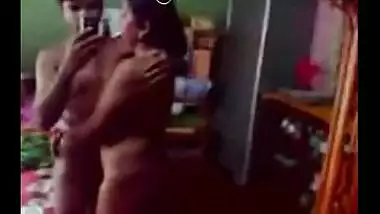 Couple Fascinates At Mirror