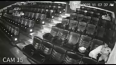 Blowjob in cinema theatre by horny girlfriend