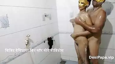 Delhi NCR Naughty Jija Sali Bathroom Sex MMS !